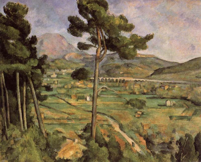 Paul Cezanne Mont Sainte Victoire seen from Bellevue china oil painting image